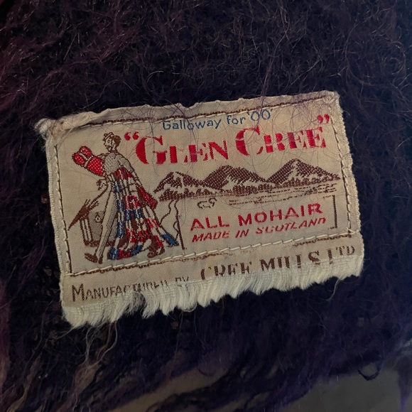 Vintage Glen Cree 100% Mohair Throw Blanket - Picture 3 of 4